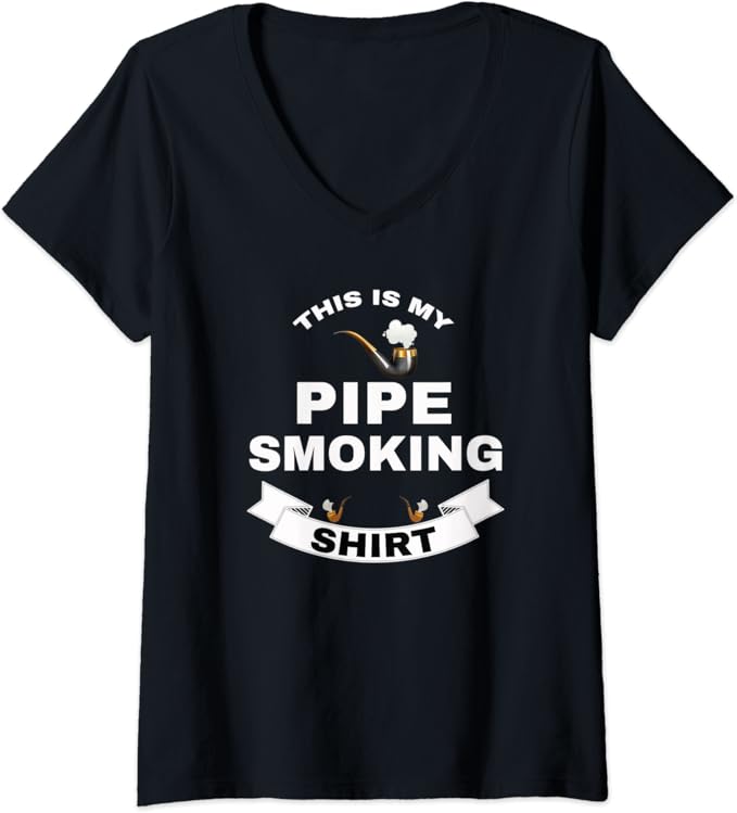 Womens This Is My Pipe Smoking TShirt Old School Tobacco
